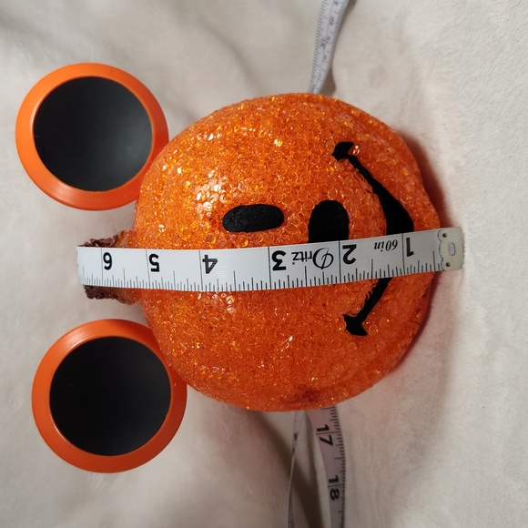 DISNEY VINTAGE, HALLOWEEN MELTED  POPCORN, LIGHTUP MICKEY PUMPKIN HEAD - Picture 7 of 8